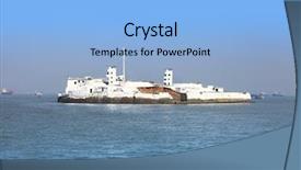  Presentation with coast guard - Theme enhanced with indian navy cost guard background and a light blue colored foreground