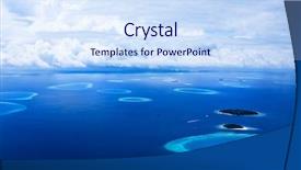  Presentation with maldives - Cool new PPT theme with indian ocean - islands in the maldives seen backdrop and a sky blue colored foreground