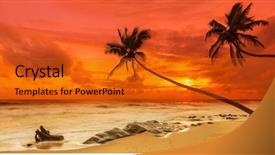  Presentation with sri lanka - Theme having indian ocean - sunset over the sea sri background and a gold colored foreground