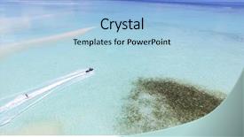  Presentation with jet - Amazing PPT theme having indian ocean jet ski wakeboarding backdrop and a light blue colored foreground