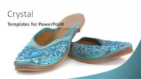  Presentation with morrocan - PPT theme consisting of indian-or-morrocan-style-shoes background and a white colored foreground
