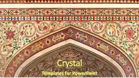  Presentation with india fort - Audience pleasing slide deck consisting of indian ornament on wall backdrop and a tawny brown colored foreground