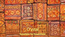  Presentation with patchwork - Cool new presentation design with indian patchwork carpet in rajasthan backdrop and a red colored foreground