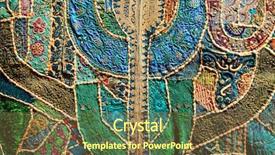  Presentation with patchwork - Presentation with indian patchwork carpet in rajasthan background and a tawny brown colored foreground