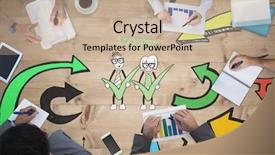  Presentation with indian politics - PPT theme having indian politics - business meeting against bleached wooden background and a mint green colored foreground