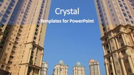  Presentation with residential - Beautiful slides featuring modern residential buildings in mumbai backdrop and a teal colored foreground