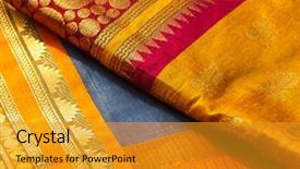  Presentation with indian history of islamic - Cool new PPT layouts with indian silk saries close up background backdrop and a gold colored foreground