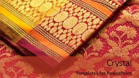  Presentation with silk - Amazing PPT theme having indian silk saris close up backdrop and a  colored foreground