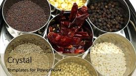  Presentation with indian food - Amazing theme having indian spices arranged backdrop and a yellow colored foreground