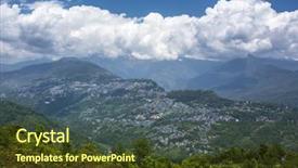  Presentation with sikkim - Audience pleasing slide set consisting of indian states - beautiful view of gangtok city backdrop and a tawny brown colored foreground