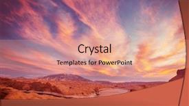  Presentation with indian states - Audience pleasing PPT layouts consisting of indian states - powell lake at sunruse beautiful backdrop and a coral colored foreground