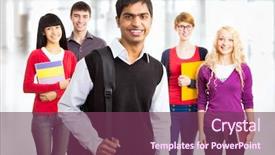  Presentation with diversity - PPT theme consisting of indian student and his diversity background and a  colored foreground