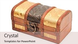  Presentation with indian - Beautiful slide set featuring indian style wooden jewellery box backdrop and a coral colored foreground