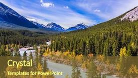  Presentation with abraham - Colorful presentation design enhanced with indian summer in canada abraham backdrop and a tawny brown colored foreground