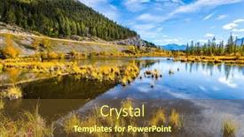  Presentation with fall mountains - Beautiful slides featuring indian-summer-in-the-rocky backdrop and a tawny brown colored foreground