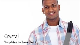  Presentation with high school - PPT layouts featuring indian teenage high school student background and a white colored foreground
