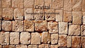  Presentation with mexico - Presentation having indian temple - texture of stone wall background and a coral colored foreground