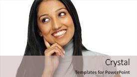  Presentation with thought - Amazing presentation design having indian woman is deep backdrop and a  colored foreground