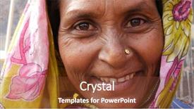  Presentation with rural india - Cool new theme with indian woman portrait backdrop and a tawny brown colored foreground