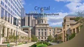  Presentation with indiana - Cool new slides with indiana-state-capitol-building backdrop and a light blue colored foreground