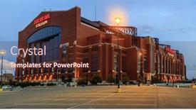  Presentation with indiana - Colorful presentation theme enhanced with indianapolis-indiana-june-25-2014 backdrop and a tawny brown colored foreground
