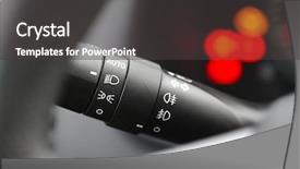  Presentation with interior - Amazing PPT layouts having indicator - car interior with light switch backdrop and a dark gray colored foreground