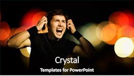  Presentation with singer - Theme consisting of indie rock - male singer during a concert background and a black colored foreground