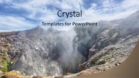  Presentation with steam - Cool new presentation theme with indie rock - steam rising from the crater backdrop and a light blue colored foreground