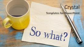  Presentation with cup coffee - Amazing PPT layouts having indifferent - what question - indifference concept backdrop and a lemonade colored foreground