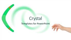  Presentation with indigenous australia - Presentation design enhanced with indigenous australia - hand and boomerang isolated background and a cool aqua colored foreground