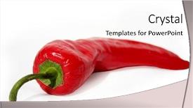  Presentation with pepper - Presentation with indigenous plants - red sharp pepper background and a  colored foreground