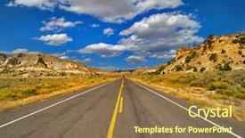  Presentation with indigenous plants - Colorful PPT theme enhanced with indigenous plants - red steppe in state backdrop and a  colored foreground
