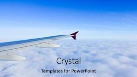  Presentation with paradise - PPT layouts with clouds light paradise background and a light blue colored foreground