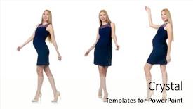  Presentation with pregnant woman - Beautiful presentation design featuring indigo children - beautiful pregnant woman in blue backdrop and a  colored foreground