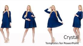  Presentation with coral reefs blue water beautiful sky - Presentation theme with indigo children - beautiful pregnant woman in blue background and a sky blue colored foreground