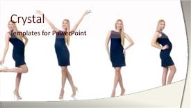  Presentation with pregnant woman - Presentation theme consisting of indigo children - beautiful pregnant woman in blue background and a  colored foreground