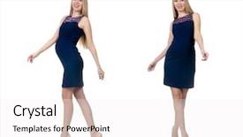  Presentation with coral reefs blue water beautiful sky - Slides consisting of indigo children - beautiful pregnant woman in blue background and a white colored foreground