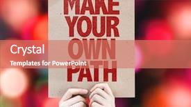  Presentation with development - Slide set featuring individual differences development - make your own path cardboard background and a coral colored foreground