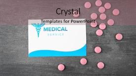  Presentation with medical business - Colorful slide deck enhanced with individual group health plan - medical concept business card backdrop and a  colored foreground