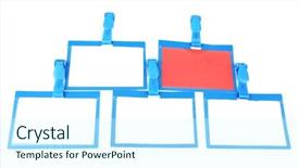  Presentation with group - PPT layouts consisting of individuality concept group of nametags background and a cool aqua colored foreground