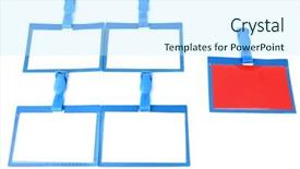  Presentation with group of wildlife crocodile isolated - Cool new presentation with individuality concept group of nametags backdrop and a cool aqua colored foreground