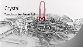 Presentation with paper clip notes - Amazing presentation having individuality concept paper clips close backdrop and a white colored foreground