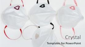  Presentation with face masks - Slide set consisting of individualized-homemade-hepa-face-masks background and a light gray colored foreground