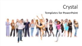  Presentation with crowd marketing chess - Colorful PPT theme enhanced with individuals organization - individual and crowd backdrop and a white colored foreground