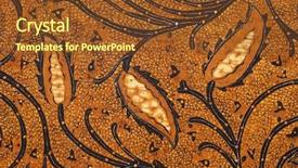  Presentation with culture batik - Cool new presentation theme with indonesia culture - batik design backdrop and a tawny brown colored foreground