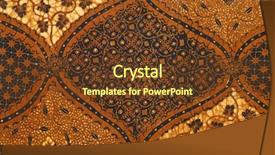  Presentation with indonesia - Beautiful PPT theme featuring indonesia culture - batik design backdrop and a tawny brown colored foreground