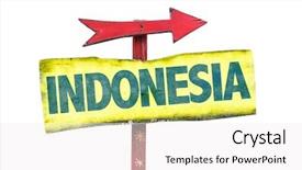  Presentation with indonesia - Amazing presentation design having indonesia sign isolated on white backdrop and a white colored foreground