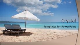  Presentation with surfing - PPT layouts featuring indonesia travel - beautiful surfing sand beach background and a  colored foreground