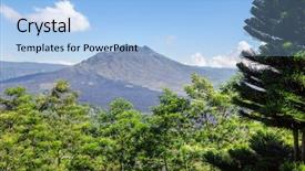  Presentation with bali - Presentation consisting of indonesia viewed across dense lush background and a light blue colored foreground