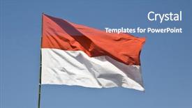  Presentation with indonesia - Amazing presentation having indonesian flag backdrop and a teal colored foreground